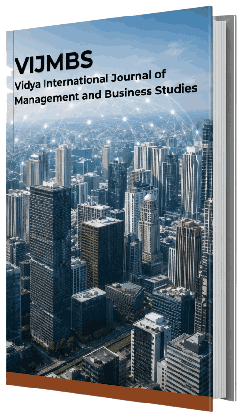 Cover Vidya International Journal of Management and Business Studies